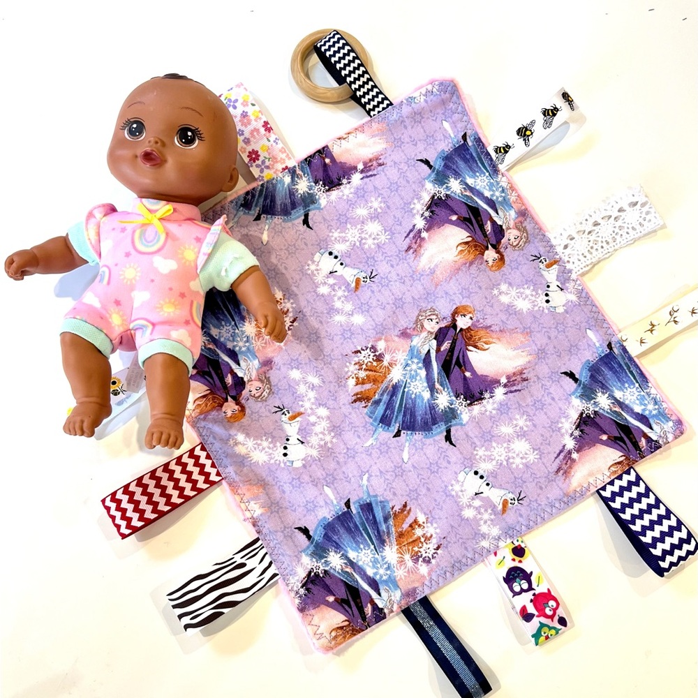 Disney Frozen Anna and Elsa Blanket. Baby Shower. Sensory Great gift for baby… …